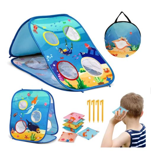 A1091, Bean Bag Toss Game Kids Outdoor Toys