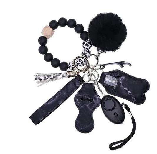 A6323, 9PCS Bead Keychain Bracelet Full Set