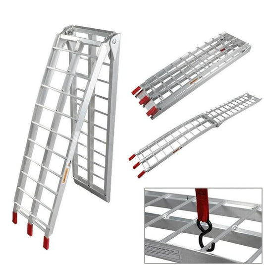 A6244, 7.5 FT Aluminum Foldable Loading for Truck ladder