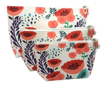 A6411, Cosmetic Bag, Travel Bag 3 set, Mixed Color