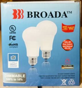 A1043, Dimmable Led Bulbs 9W 2pack