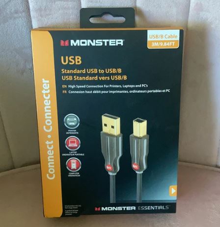 A6085, USB Printer Cable 12ft/3.65M