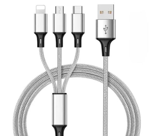 A6395, 3 in 1 Phone USB Charger Cable