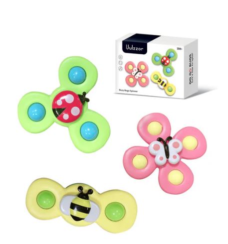 A8096, 3PCS Suction cup Spinner Toys