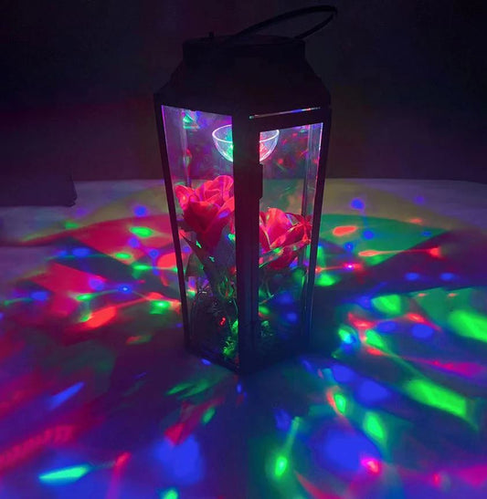 A1087, Lanterns Hanging Light with Rose Flower