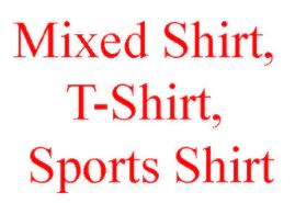 A6103, Mixed Shirt, T-Shirt, Sports Shirt