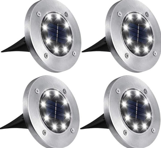 A6185, Four Packs of Solar Lawn Lights