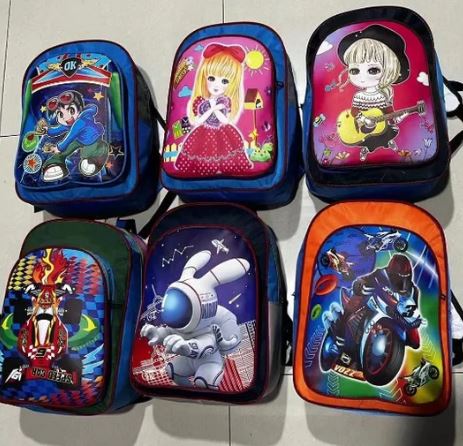 A6471, School bag (Mixed color)