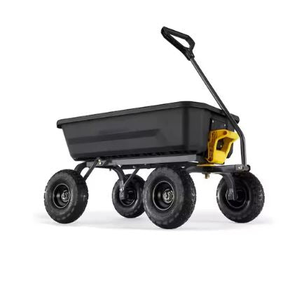A8128, 4 cu. ft. Poly Garden Dump Garden Cart