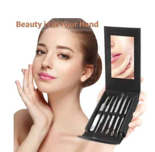 A0879, 11pcs Heads Professional Stainless Blackhead Remover Set