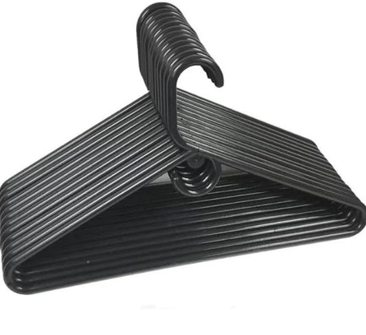 A6249, 12 Pieces Plastic Clothes Hangers