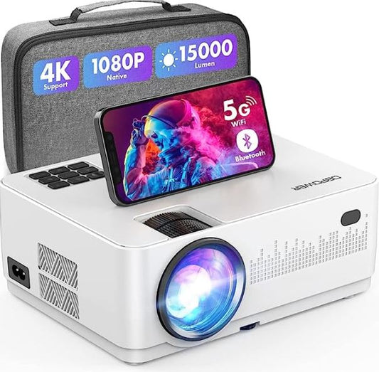 A6130, 5G Wi-Fi Bluetooth Projector 4K Supported, 300” Display L23 & RD821 & C12 & H89 & SQ6