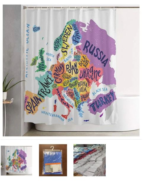 A6145, Miscellaneous Shower Curtain