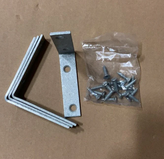 A6202, 4ea Corner Brace 3 W/Screws Galvanized