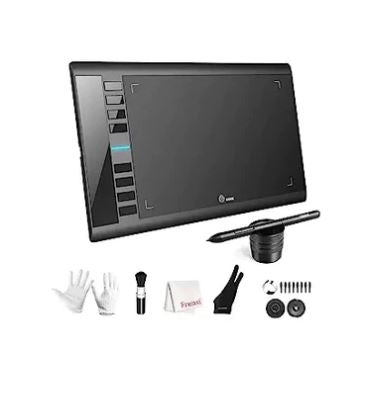 A6419, UGEE M708 10 x 6 inch Large Drawing Tablet Pen Tablet