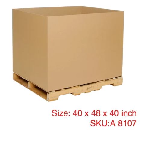 A8107, Double Wall Gaylord Box Containers