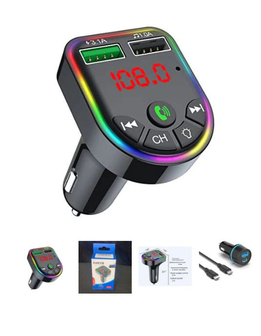 A6017, FM Transmitter for Car Bluetooth 5.3, 20W & QC3.0 18W Fast Car Charger