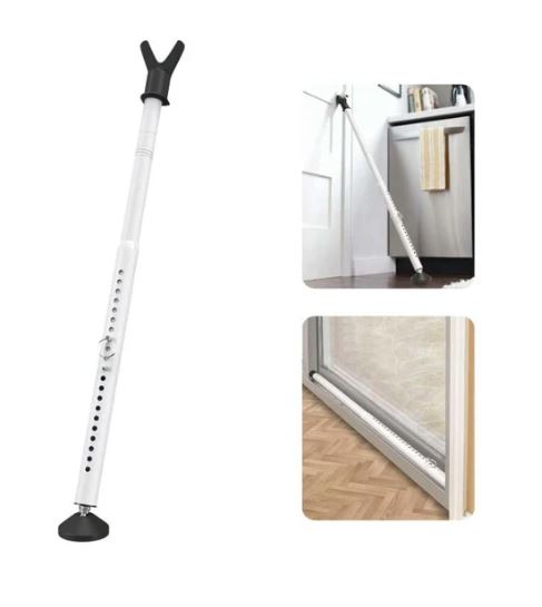 A6658, Door Knob Safety Stop Bar Aluminum 28-45" Extension