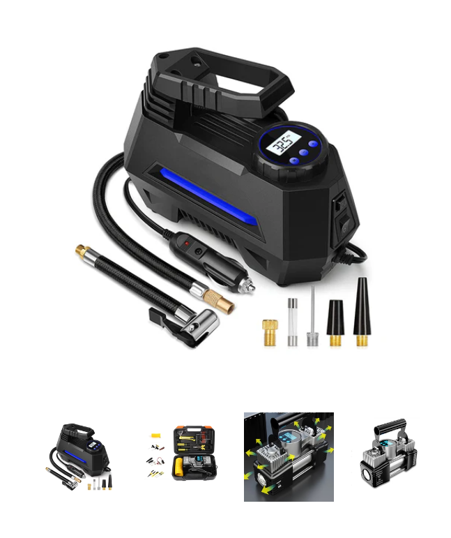 A8031, Portable Tire Inflator, Air Compressor Air Pump for Car