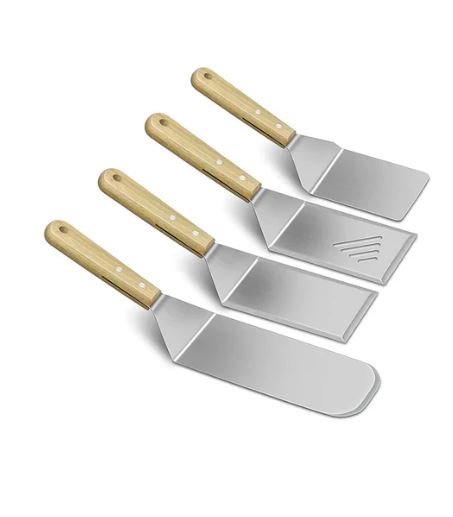 A0920, Stainless Steel BBQ Grilling Cooking Set 4-Piece
