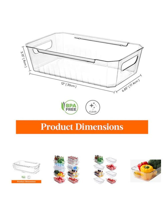 A1061, Refrigerator Organizer Bins, L size