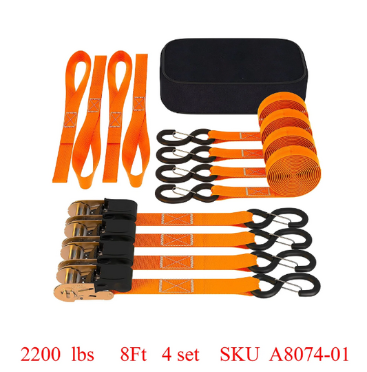 A8074, Ratchet Straps Tie Down Kit