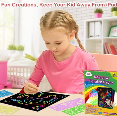 A6476, Rainbow Scratch Paper