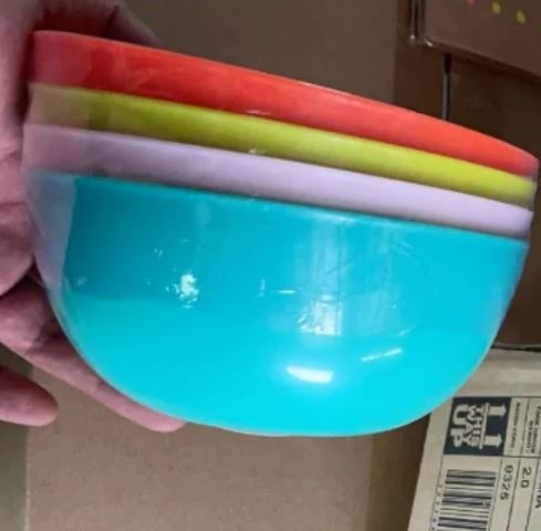 A6332, Four Color Bowl 4 pcs/set