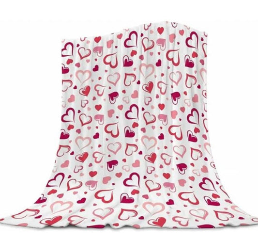 A6263, Valentine's Day Throw Blanket for Girls