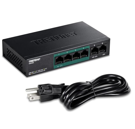 A6418, 6 Port Poe+ Gigabit Switch
