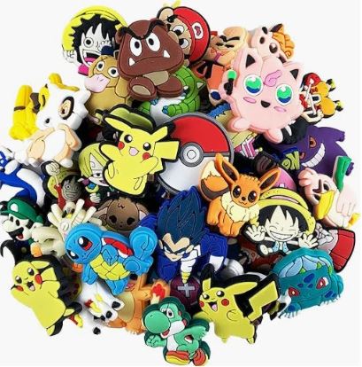 A6275, 50 Selected Unisex Adult Shoe Decorations