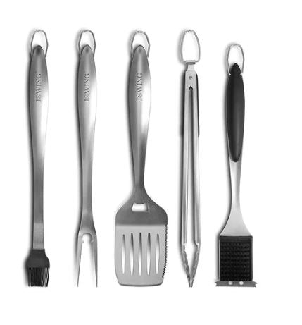 A0943, 6 Piece Heavy Duty BBQ Grill Tools Set