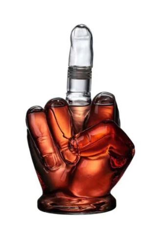 A6656, Middle Finger Whiskey Decanter
