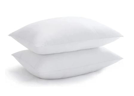 A0986, Bed Pillows for Sleeping, Queen and King Size, White 2 Count