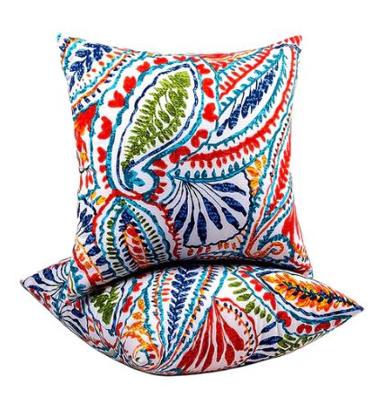 A1051, Outdoor indoor Throw Pillows Pillows for Bed, Couch, Sofa (2 pack)