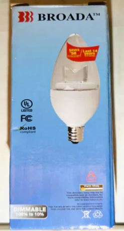 A1041, Candelabra LED Light Bulbs