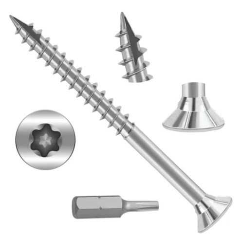 A6237, #6 × 1-1/2 inch Torx Star Drive Deck Screws Flat Head M3.5 × 40 200pcs