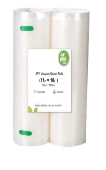 A6297, Vacuum Sealer Bags 11'' X 10' 2-Pack
