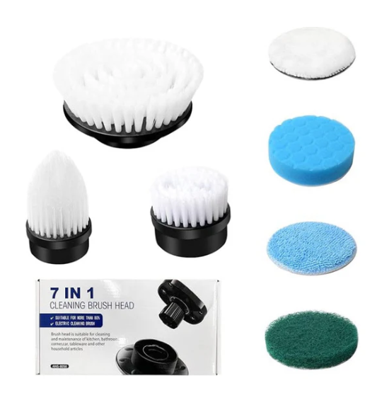 A6307, 7 PCS Multipurpose Cleaning Brush Heads