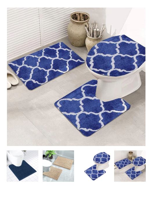 A8104, Bathroom Rugs Mixed Color