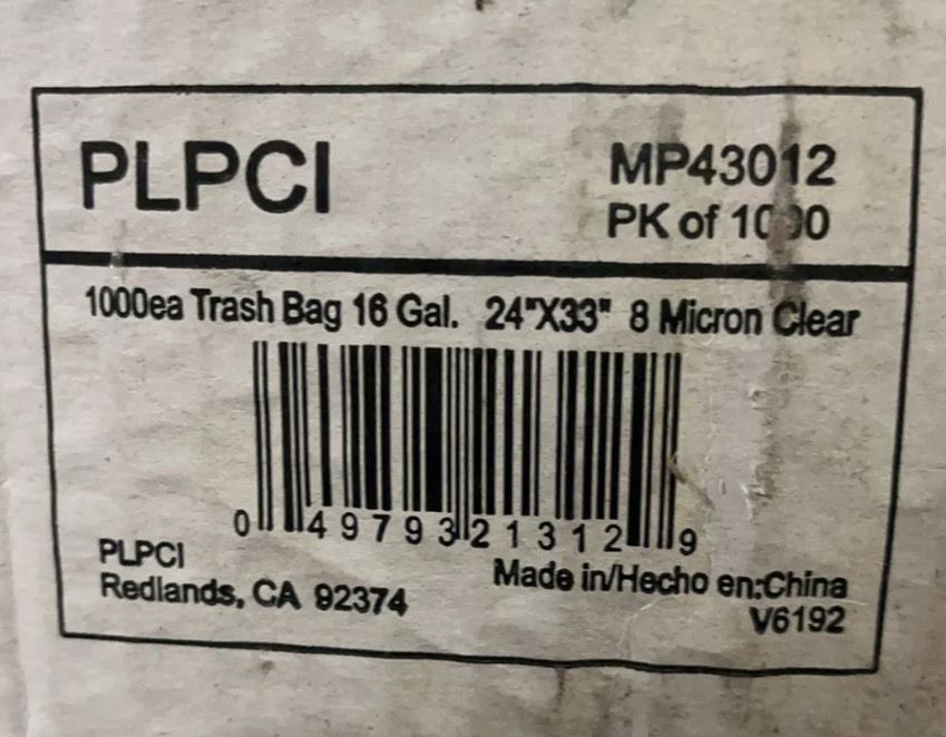 A6653, Trash Bag 50pcs/Roll (A Roll)