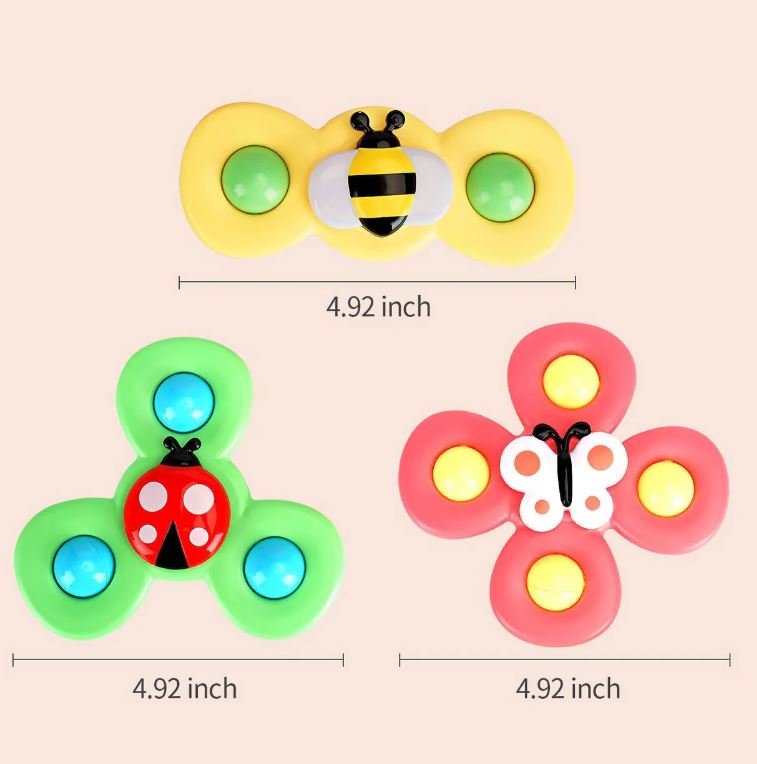 A8096, 3PCS Suction cup Spinner Toys
