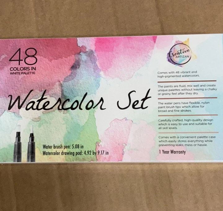 A6116, 48 colors water color set