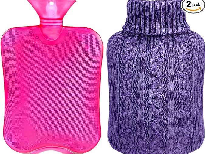 A6371, Hot Water Bag with Knitted Cover