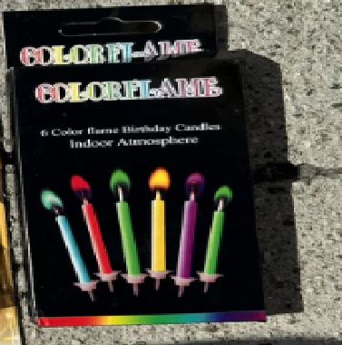 A6093, Birthday Cake Candle 6 count