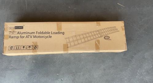 A6244, 7.5 FT Aluminum Foldable Loading for Truck ladder