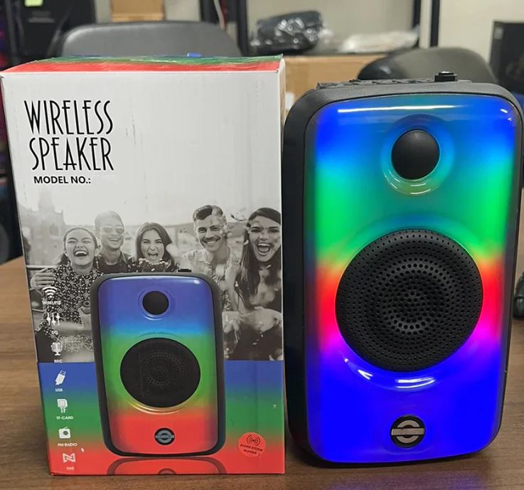 A6000, Bluetooth Wireless Speaker with RGB Lights (Y406)