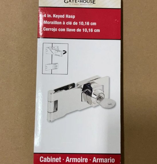 A6195, Keyed Hasp Lock