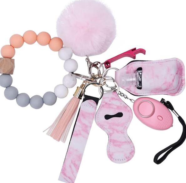 A6323, 9PCS Bead Keychain Bracelet Full Set