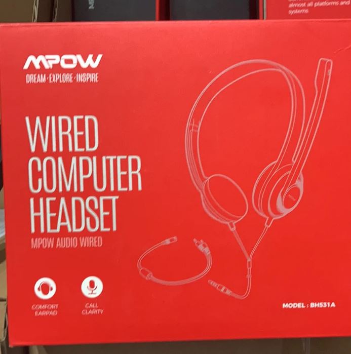 A6296, Wired Computer Headphones